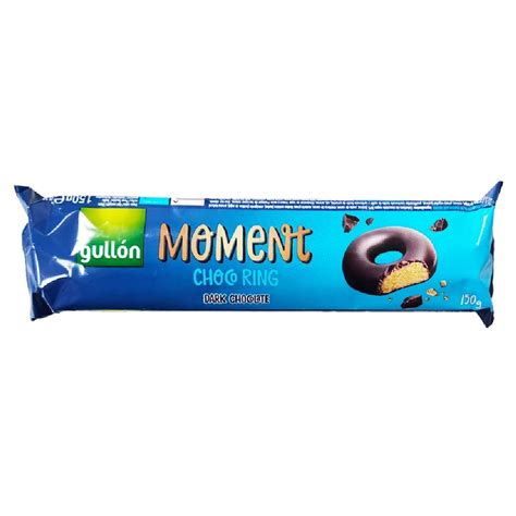 Gullon Moment Choco Ring Dark 128gr | Candy Snack Experts
