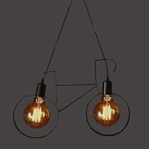Buy Lexton Double Head E27 Bulb Holder Base Vintage Cycle Shape Ceiling ...
