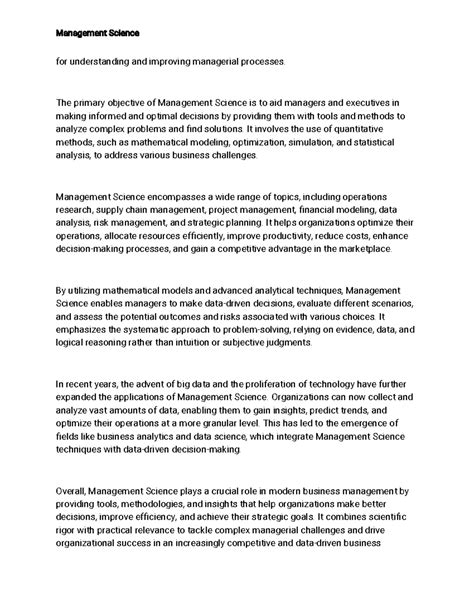 Features of Management Science 的图像结果