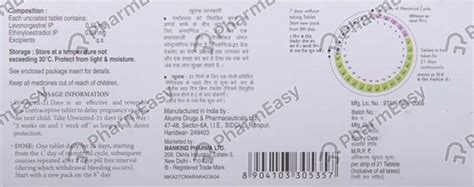 Unwanted 21days Strip Of 21 Tablets: Uses, Side Effects, Price & Dosage ...