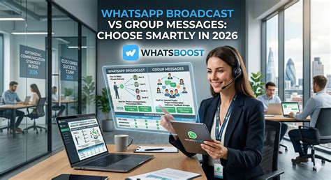 WhatsApp Broadcast vs Group Messages: Choose Smartly in 2026 - whatsboost