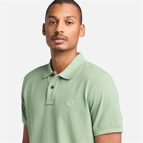 Millers River Pique Polo Shirt for Men in Green