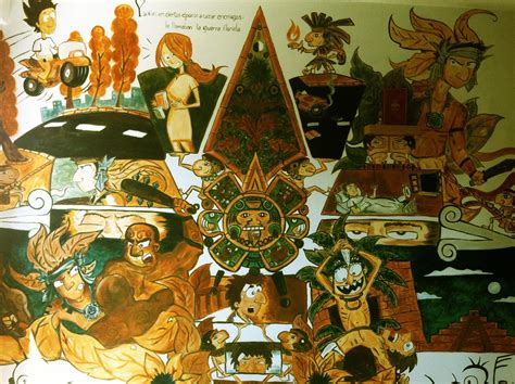 "La noche boca arriba", pintura mural sobre o relato de Cortázar