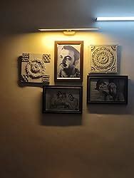 Buy Mufasa 12 Watts Golden Finish LED Picture Photo Frame Light/Wall ...