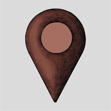 Location Pin Drawing 的图像结果