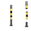 CALANDIS™ Safe Bollard Post 30' H Metal Parking Barrier for Parking ...