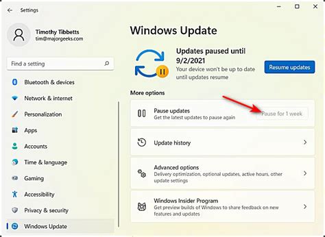 Image result for How to Unpause Updates Windows 11