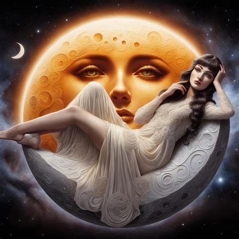 8 Pictures (5/8): Ms. Luna loves the man in the moon - AI Generated ...