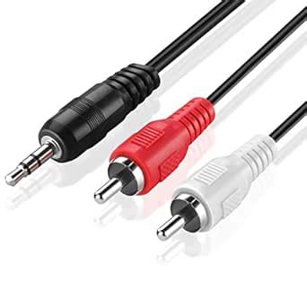 TNP Products TNP 3. 5mm to RCA Audio Cable (6 Feet) Bi-Directional Male ...