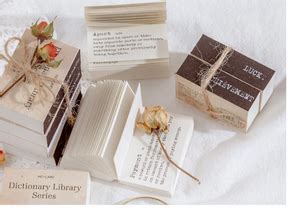 Mini Dictionary Library Series Memopad – Paper planning and more