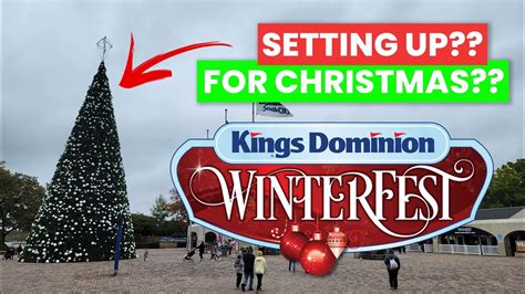Kings Dominion Winterfest Setup || Winterfest at Kings Dominion - YouTube