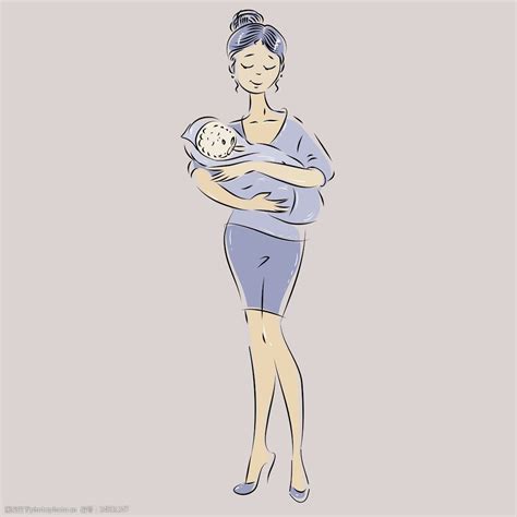 抱着婴儿的女人图片图片-图行天下素材网