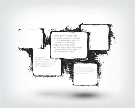 Vector design element. hand drawn banners on white background. this ...