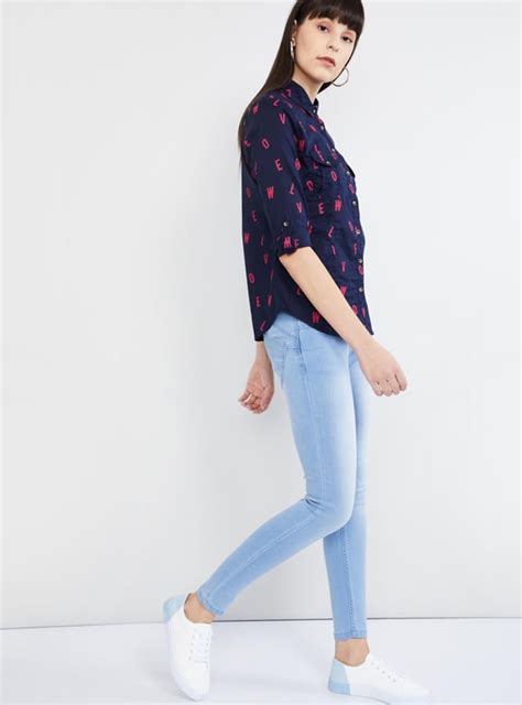 Buy MAX Floral Print Roll-Up Sleeves Shirt Online at just Rs. 599.0 ...