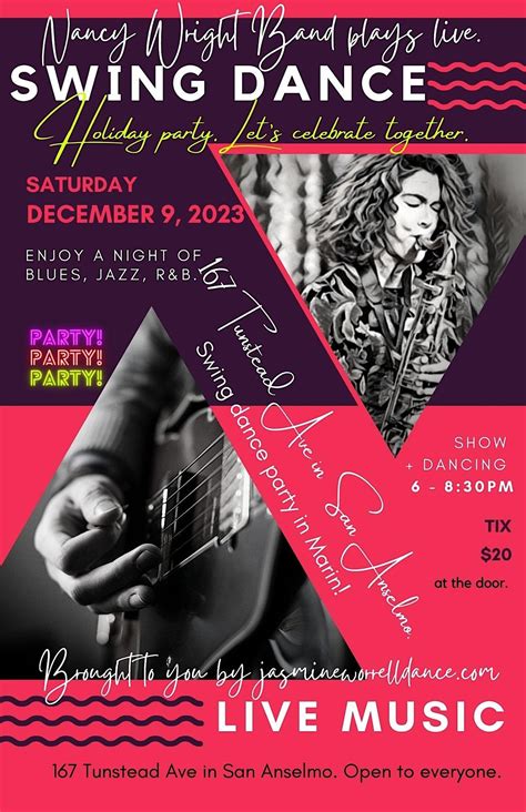 MARIN // Rockin blues by Nancy Wright Band jams out LIVE for dancers ...