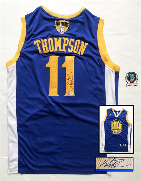 Klay Thompson Signed Jersey Golden State Warriors Beckett BAS ...