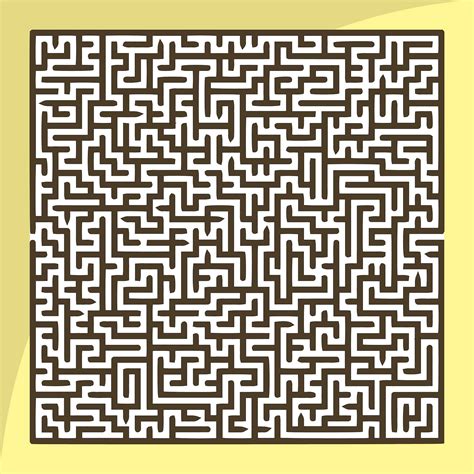 Hard Maze Coloring Pages