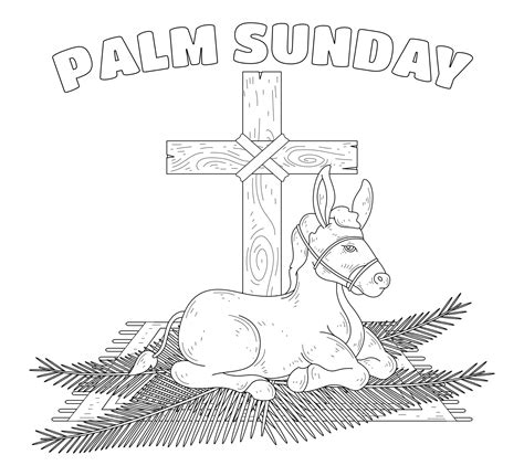 Free Printable Palm Sunday Coloring Sheets