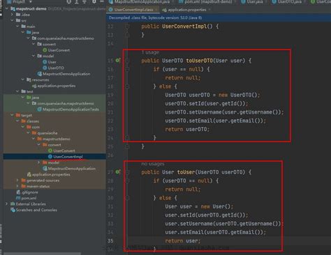 Mapstruct Mapping Method 的图像结果