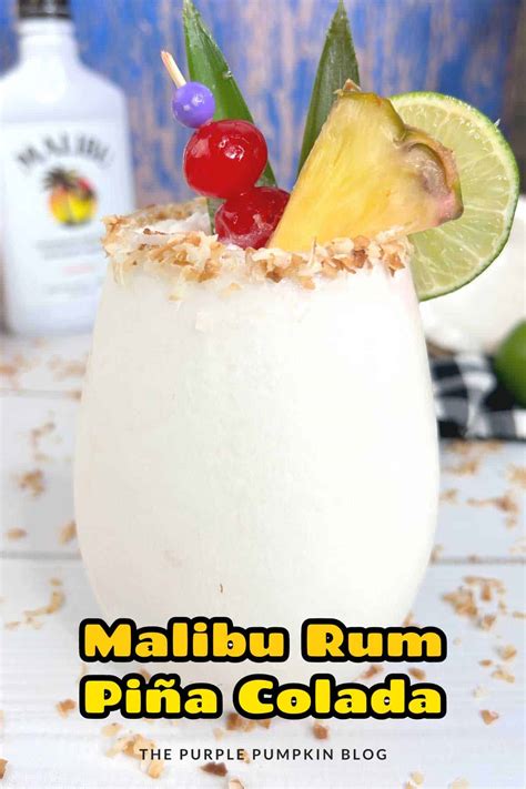 Best Malibu Rum Pina Colada Recipe: Frozen Coconut Cocktail