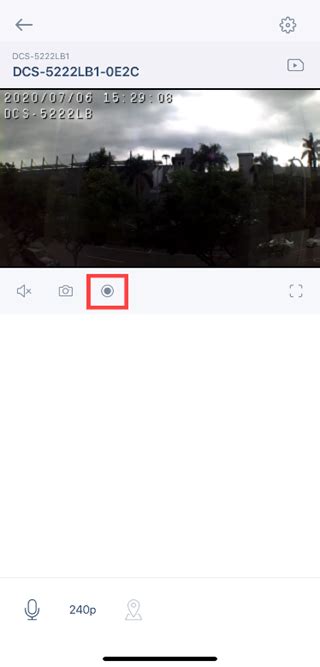 How do I record videos to my mobile device using the mydlink app? | D-Link