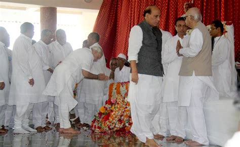 CM attends prayer meeting for Smt. Bhavnaben Chikhalia