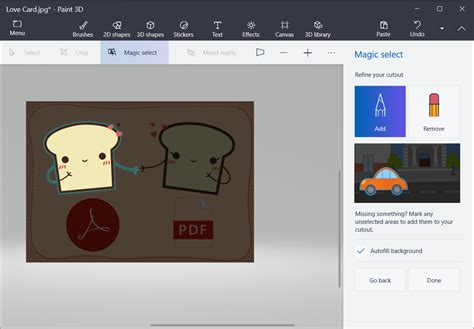 Image result for Using Magic Select in Paint 3D