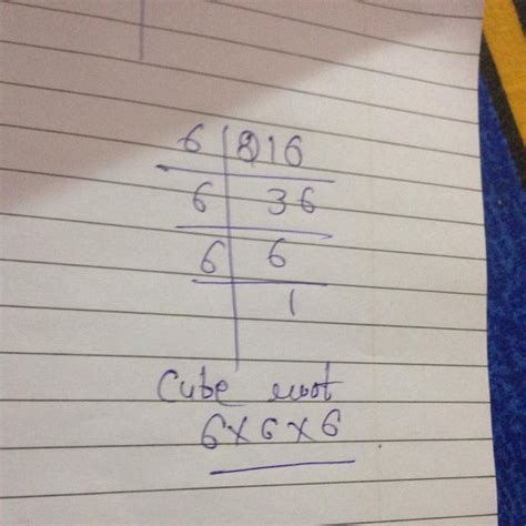 find cube root of 216 by factorization method - Brainly.in