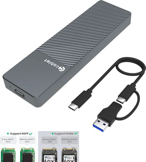Sharge Disk M.2 NVMe SSD Enclosure with Active Cooling System, 10Gbps ...