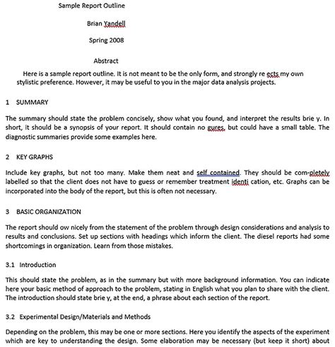 Image result for Formal Outline Example