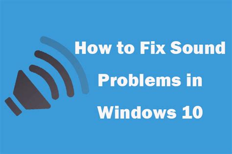 Audio Sound Problem Fix for Windows 10 的图像结果