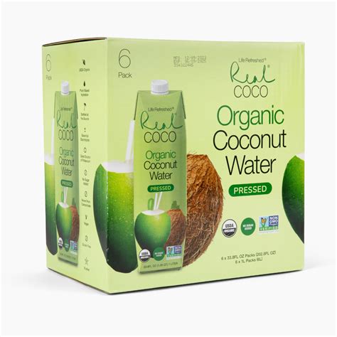 Organic Pressed Coconut Water (1L - 6pk) – Life Refreshed Brands - Real ...