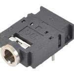 SJ-3566AN, Conn 3.5MM Stereo Jack RCP 6 POS Solder RA Thru-Hole 6 ...