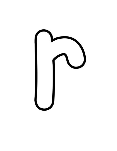 Printable Bubble Letter R - Printable Word Searches