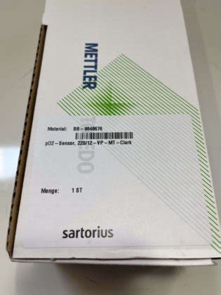 Mettler Toledo Dissolved Oxygen Sensor 52200966 in Frederick, MD, USA