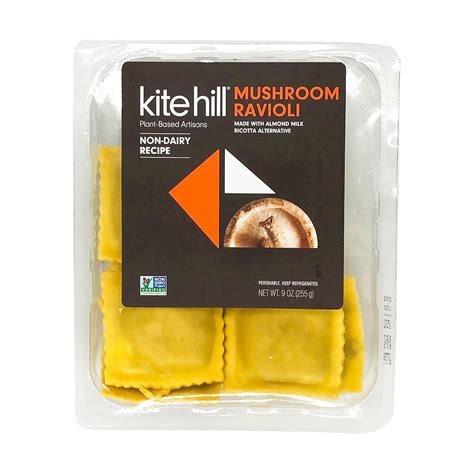 Amazon.com: Kite Hill Mushroom and Almond Milk Ricotta Ravioli, 9 ...