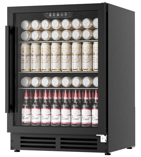 Coolake 24 Inch Wide Under Counter Beverage Refrigerator, 180 Can ...