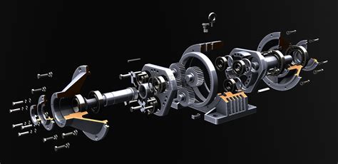行星齿轮减速机3D模型-三维模型,三维设计,三维制图,机械制图-莫西网