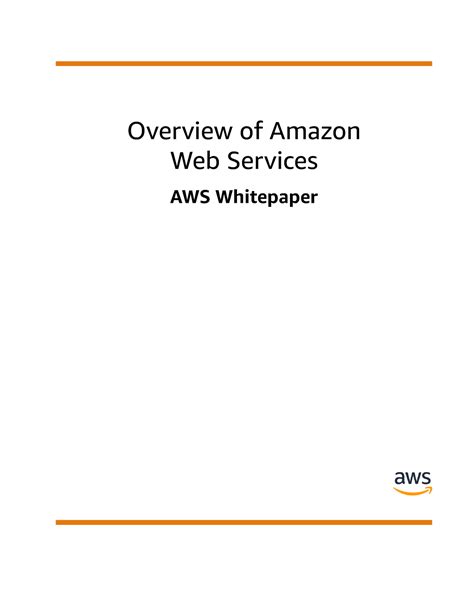 Aws-overview - Dhdhh - Overview of Amazon Web Services AWS Whitepaper ...