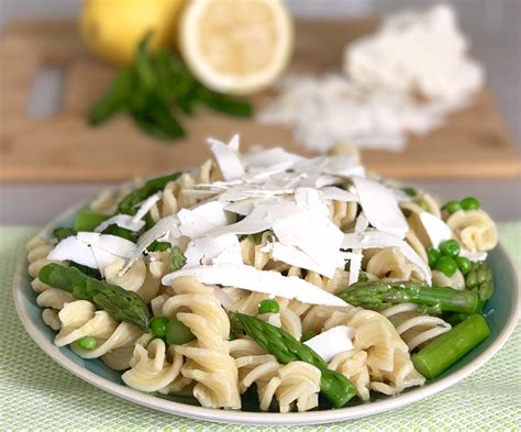 Lemony Pasta Salad with Asparagus, Peas & Ricotta Salata – I Love ...