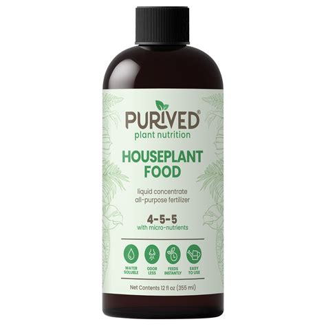 Purived 12oz All-Purpose Liquid Plant Fertilizer - Makes 40 Gallons ...