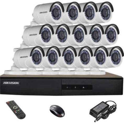 Hikvision DS-7216HGHI-E1 16CH Dvr, 15(DS-2CE16COT-IRP) Bullet Cameras ...