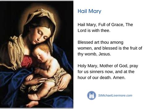 Printable Hail Mary Prayer