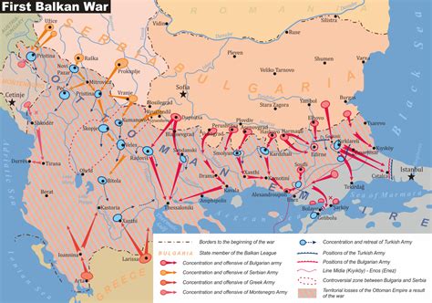 Map Of The Balkan Wars