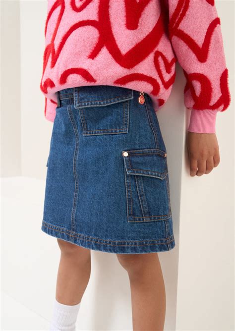 Angel & Rocket Girls Self Textured Blue Skirt – B2b Angel and Rocket