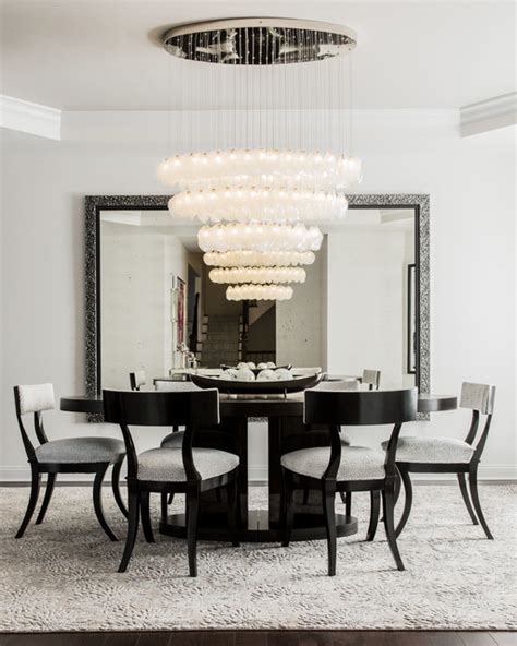 CRYSTAL SHELL | Custom Blown Glass Dining Room Chandelier | Modern ...
