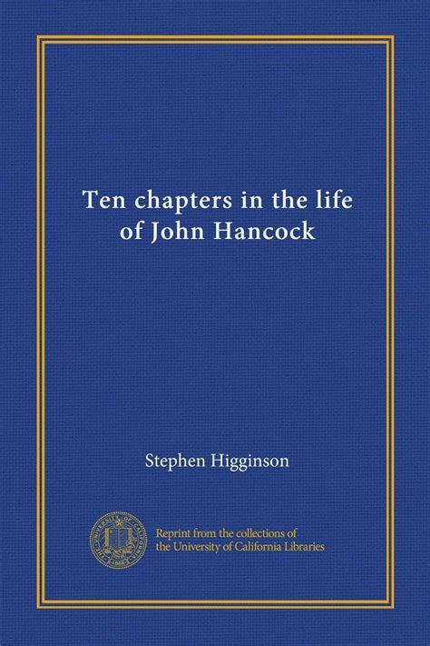 Ten chapters in the life of John Hancock : Amazon.in: Books