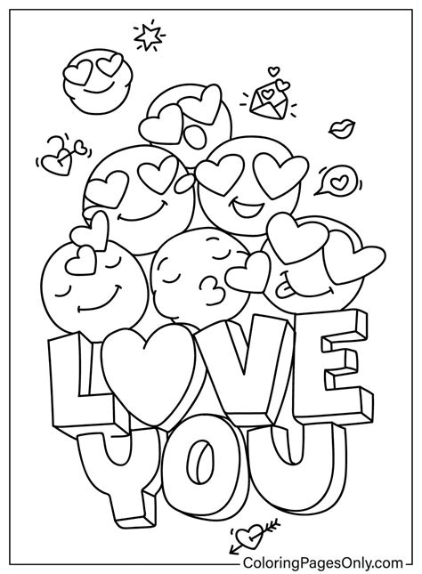 Coloring Pages Love - Joe Printables