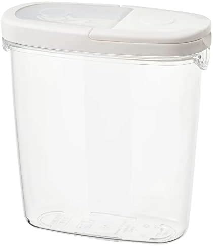 Buy Ikea Polypropylene Plastic Jar With Lid - 1.3L, Set of 4, White ...