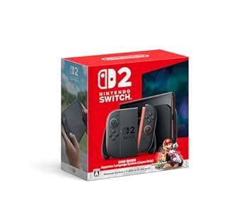 Nintendo Switch 2 + Mario Kart World with Red & Blue Joy Con (1 Year ...
